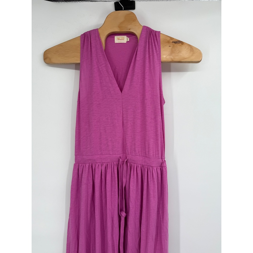 Nation Ltd Brianna Midi Rosebud PinkDress Beach Lightweight‎ Casual Sz XS